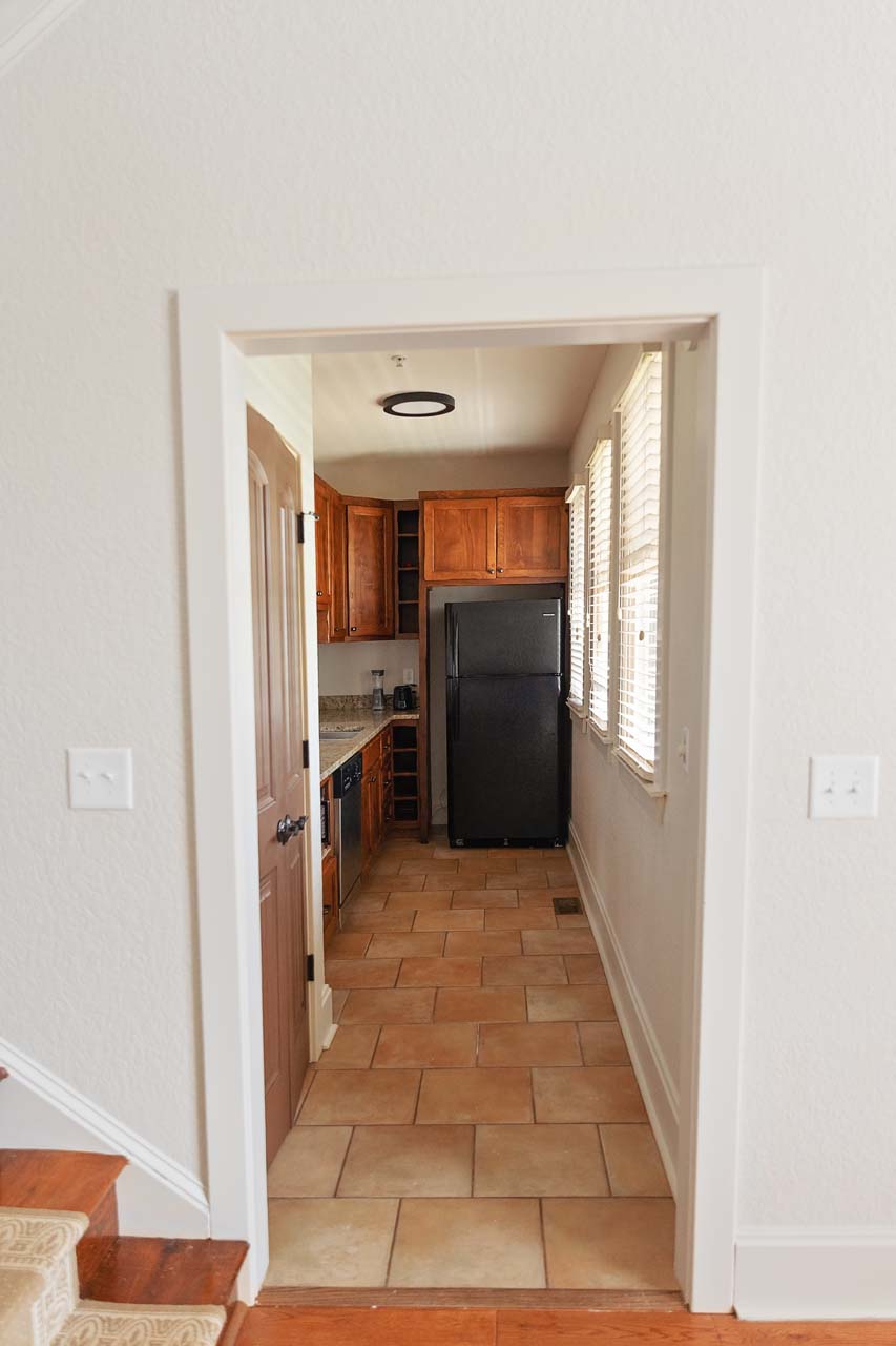 Hallway leading to the kitchen