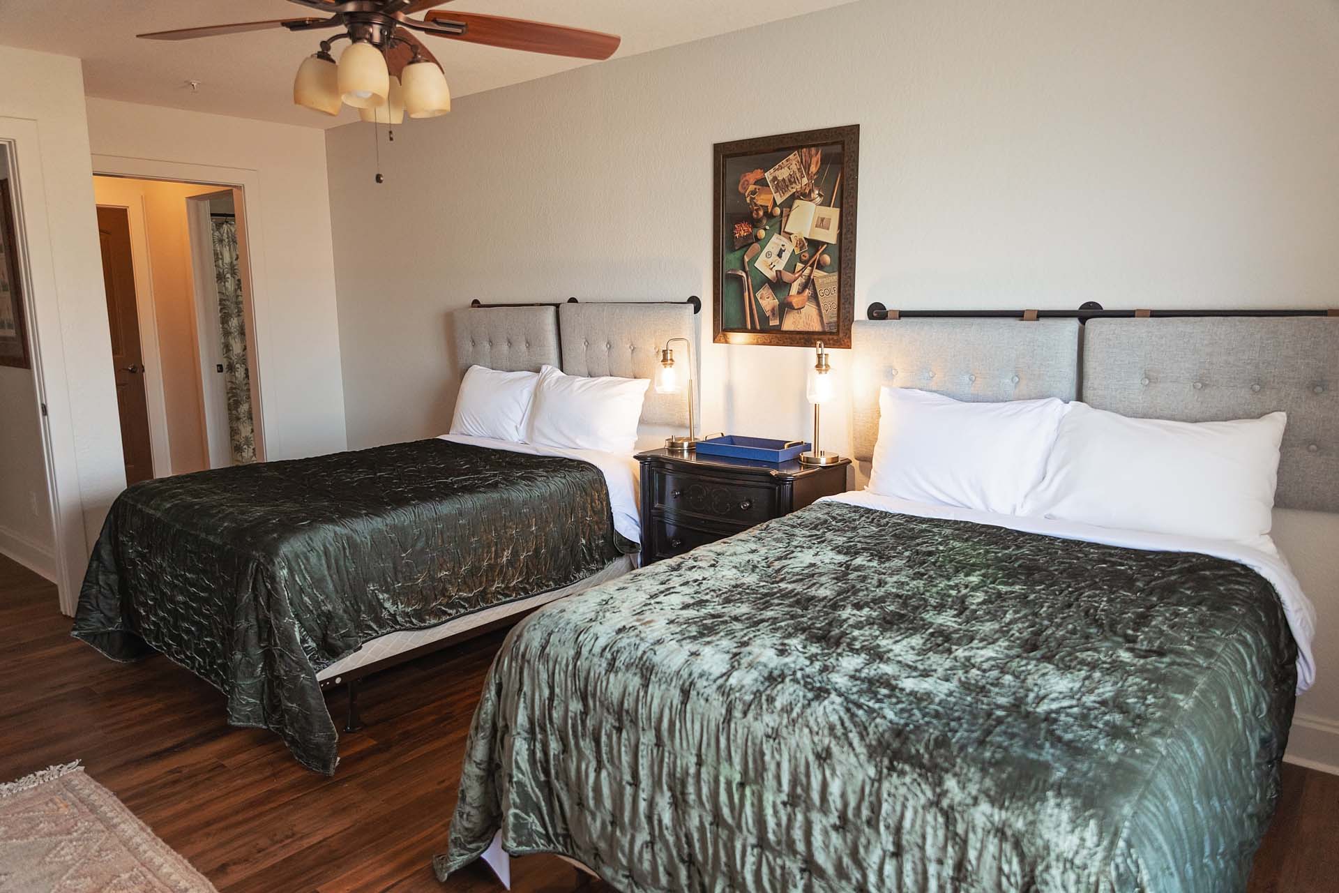 Guest bedroom with two beds