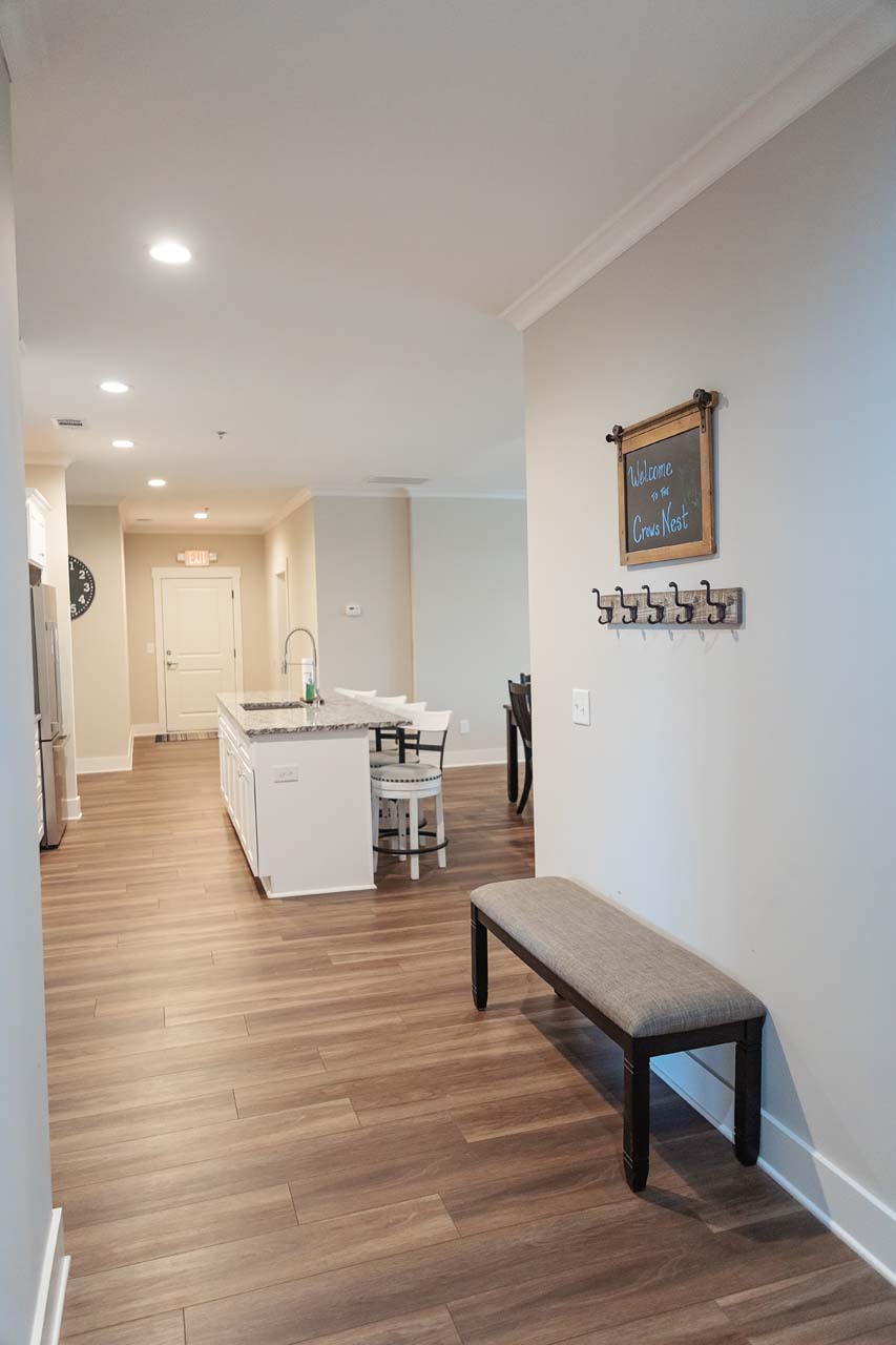 Communal space hallway