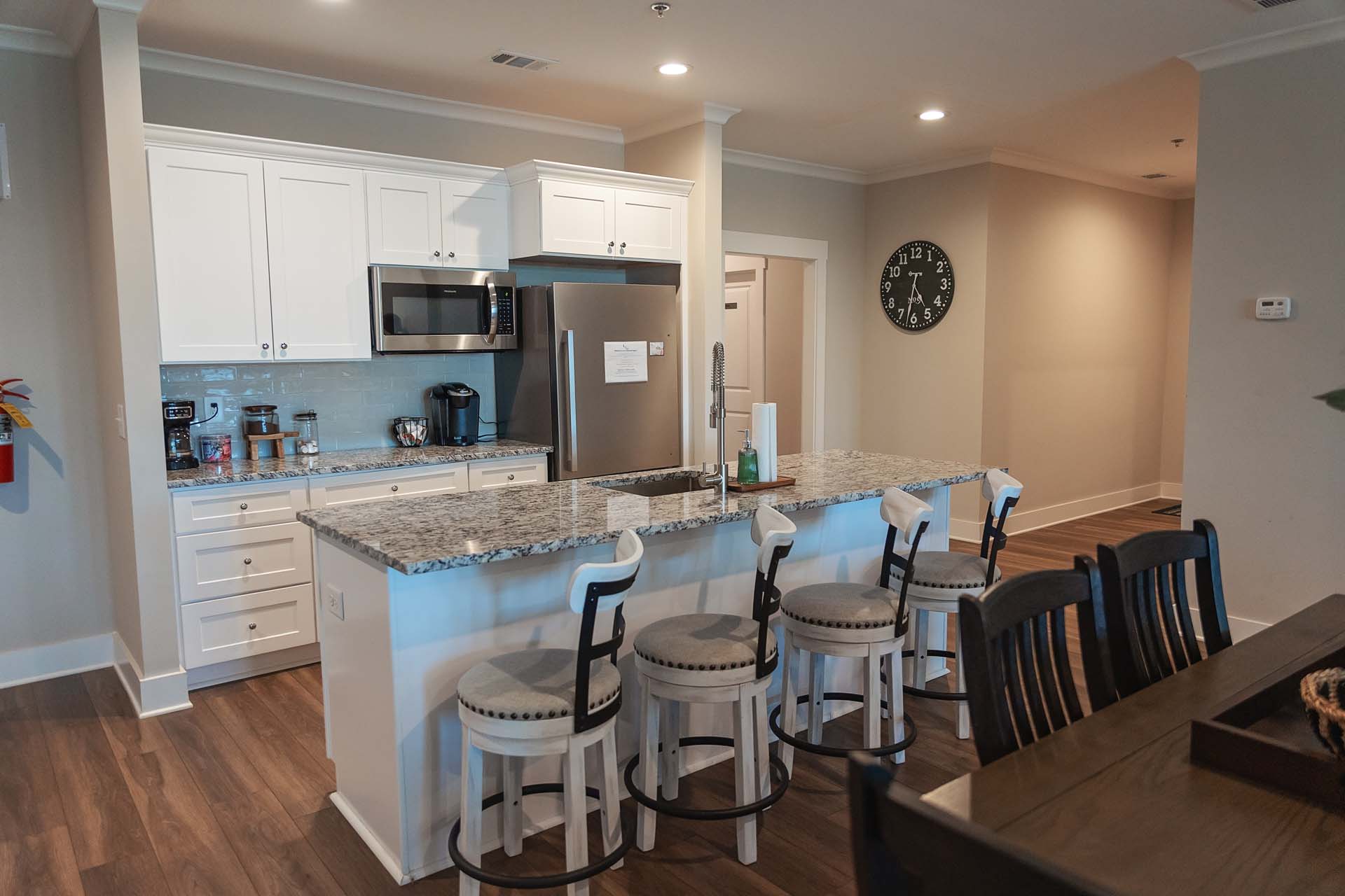 Communal space with a kitchen