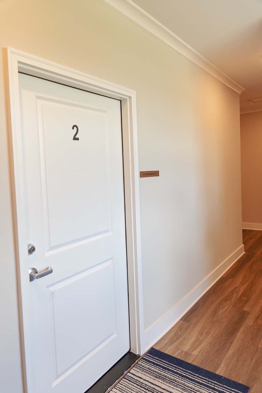 Suite entrance door